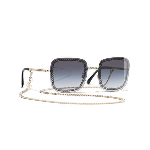 Chanel Classic Square Sunglasses with Chain 4244 - Picture 9 of 12